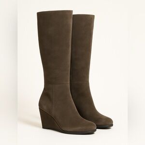 Franco Sarto Tan Wedge Knee-High Boots